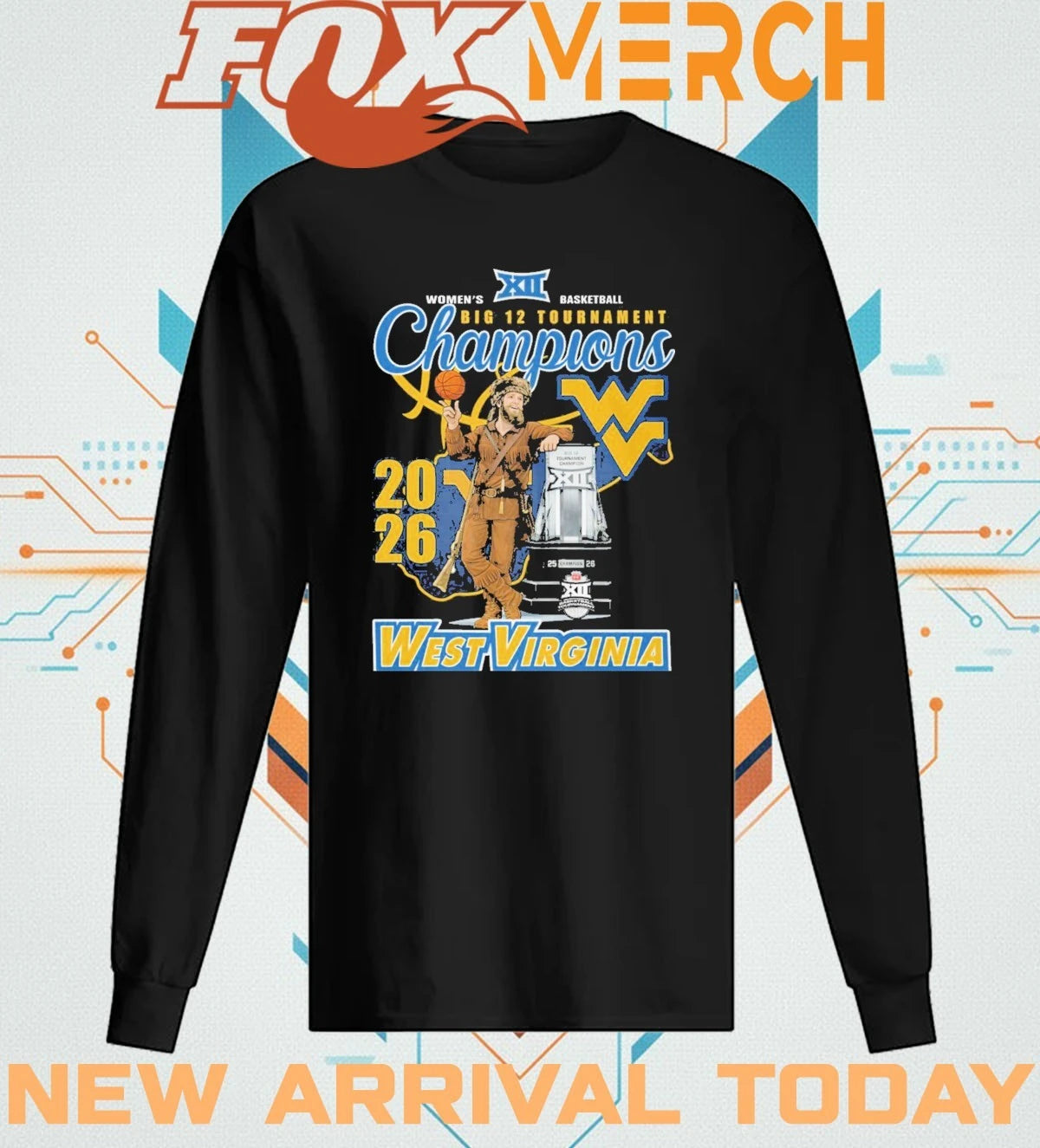 West Virginia Mountaineers Women’s Basketball 2026 Big 12 Tournament Champions t-shirt