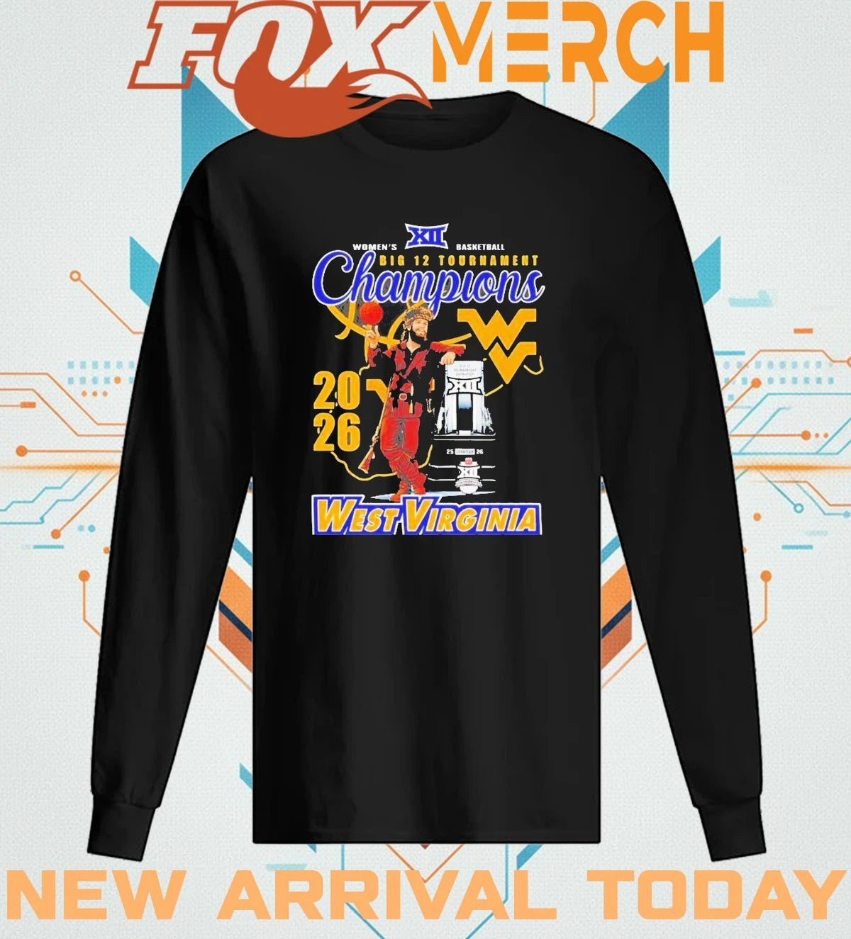 West Virginia Mountaineers Women’s Basketball Big 12 Tournament Champions t-shirt