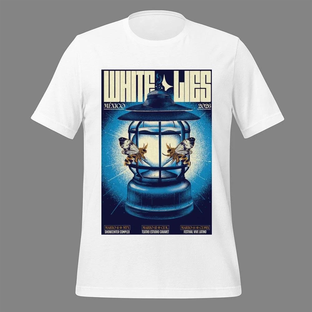 White Lies Mexico March 11-14 2026 Event Poster Shirt