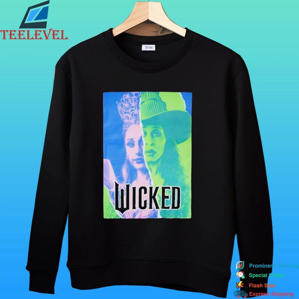 Wicked Glinda And Elphaba Split Shirt