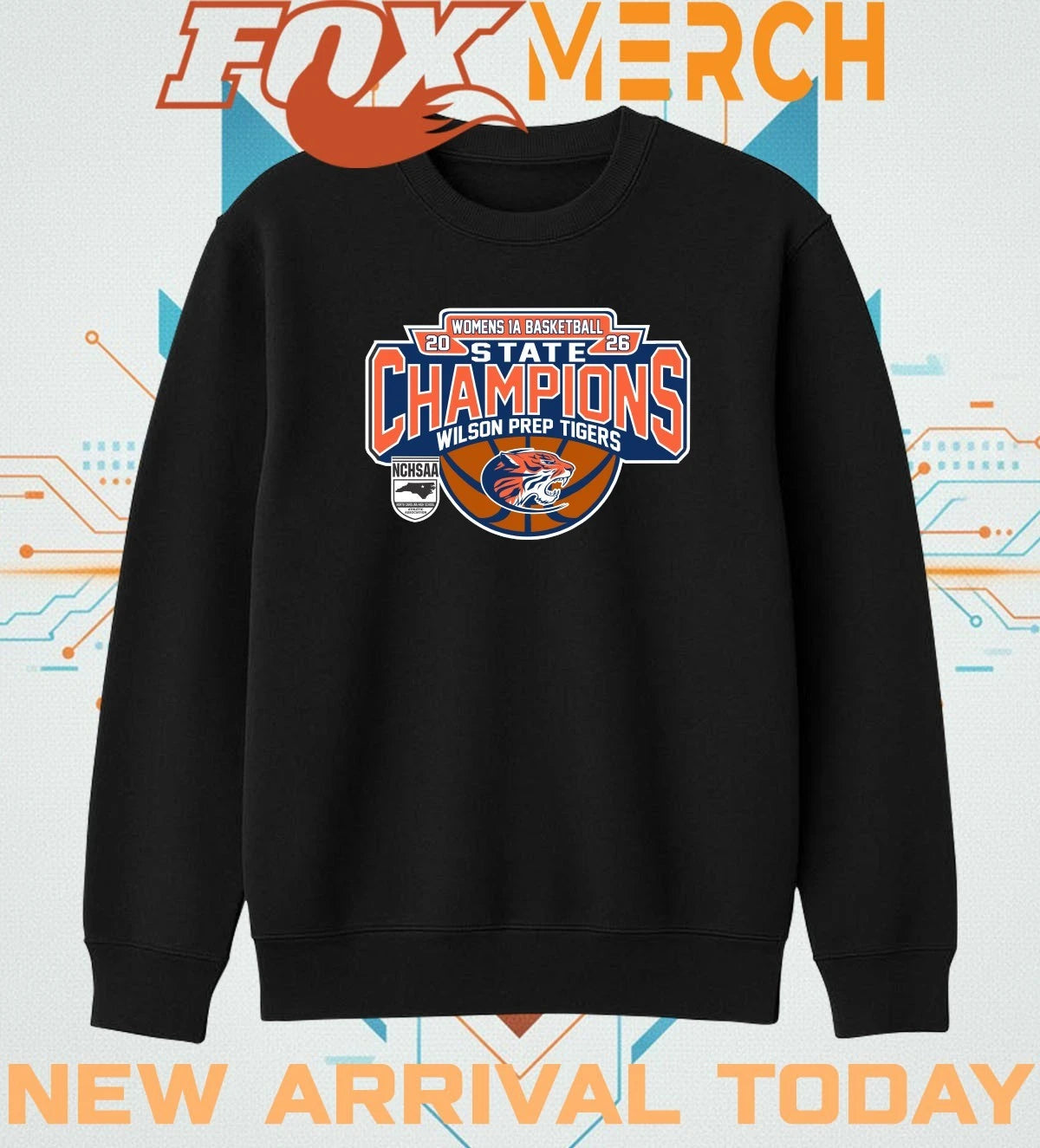 Wilson Prep Tigers 2026 Women’s 1A Basketball State Champions t-shirt