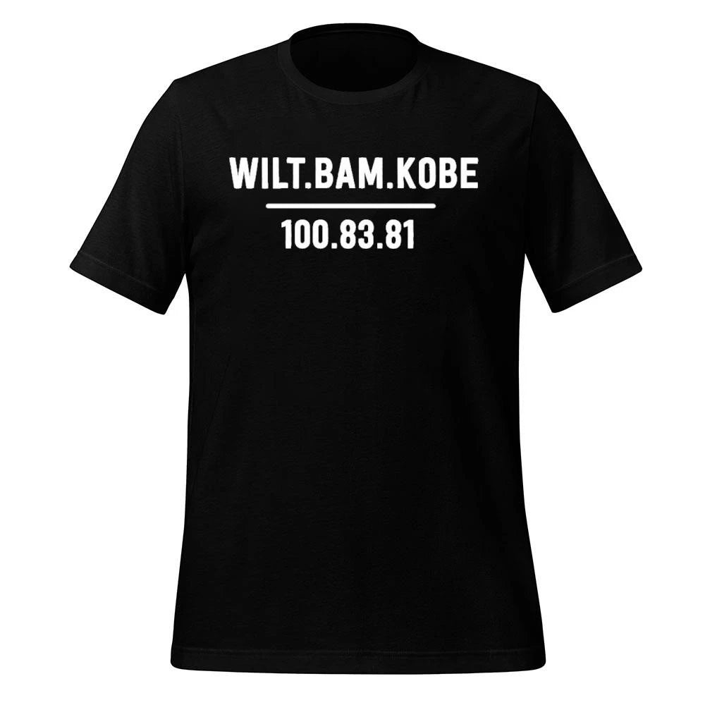 Wilt Bam Kobe 100 83 81 3 Players Most Points In A Game In NBA History Shirt