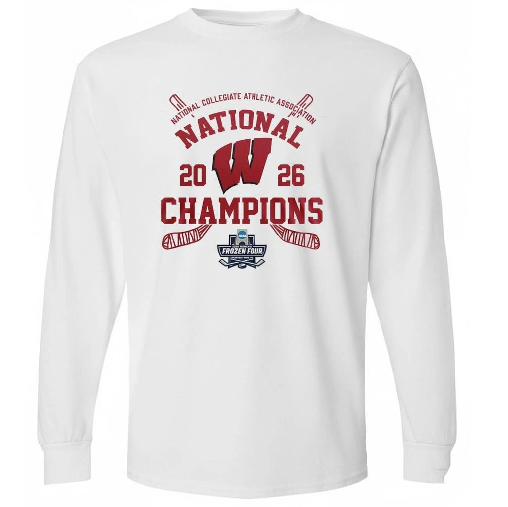 Wisconsin Badgers NCAA Hockey National Champions 2026 Shirt