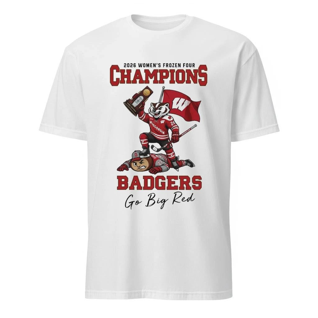 Wisconsin Badgers NCAA Women’s Ice Hockey National Champions 2026 Mascot Shirt