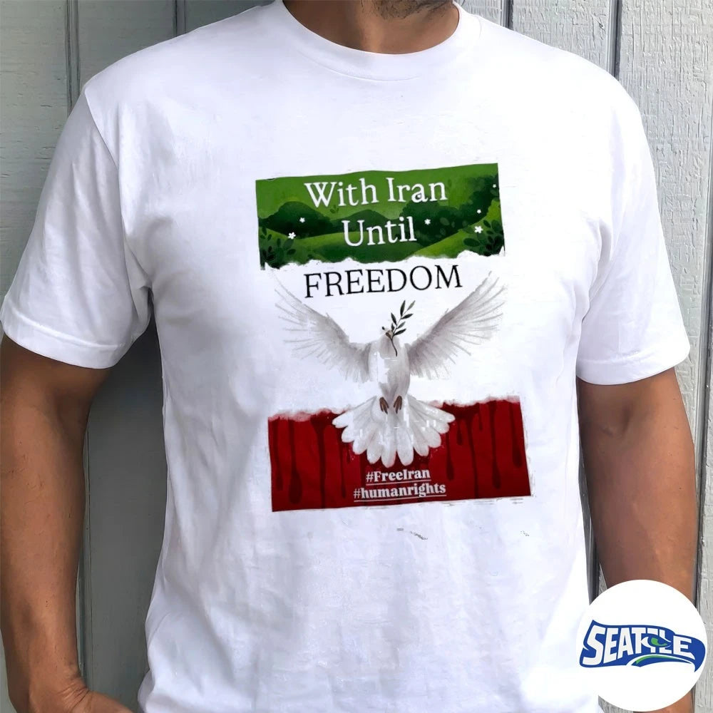 With Iran Until Freedom Human Rights 2026 Poster shirt