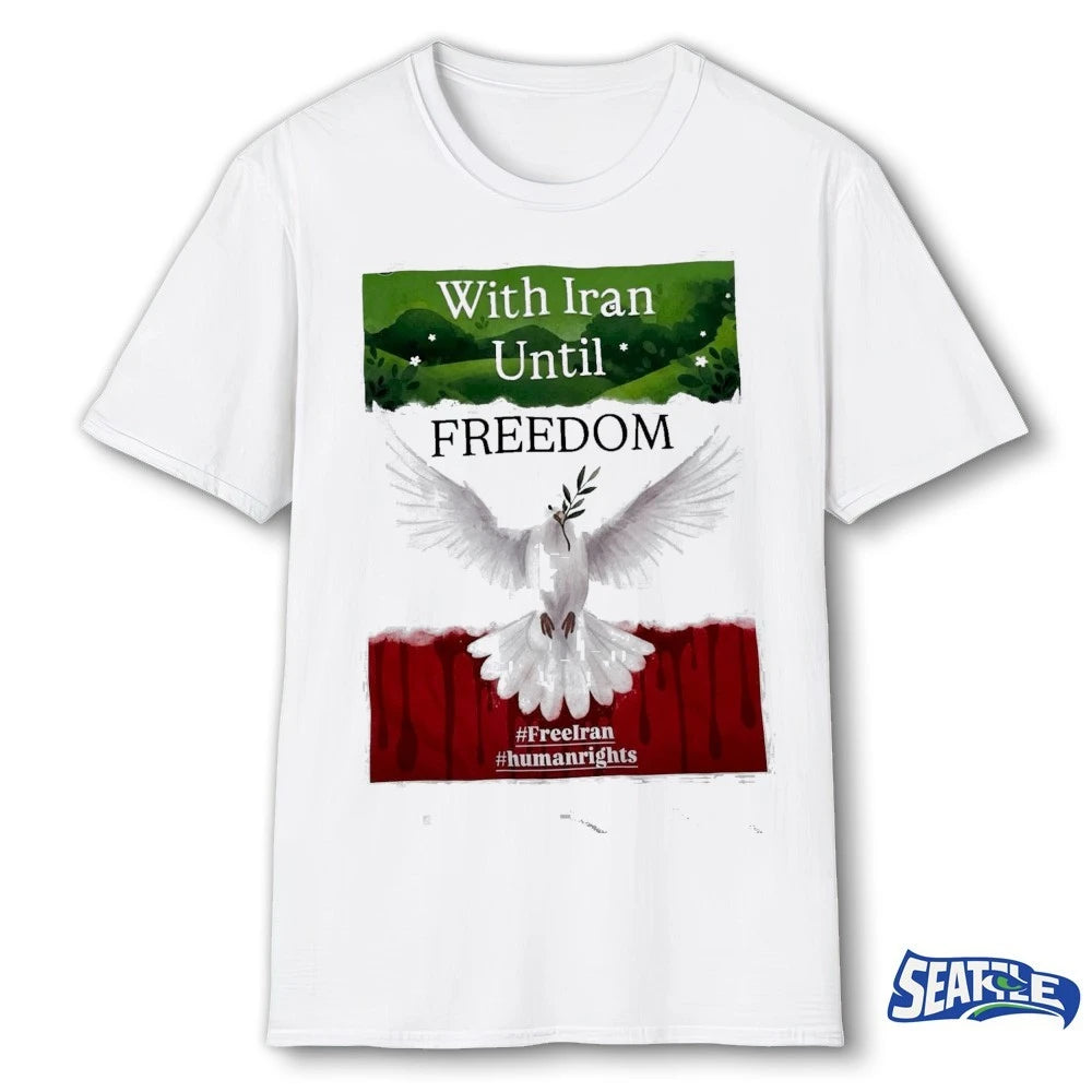 With Iran Until Freedom Human Rights 2026 Poster shirt