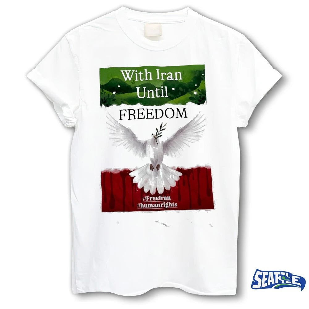 With Iran Until Freedom Human Rights 2026 Poster shirt