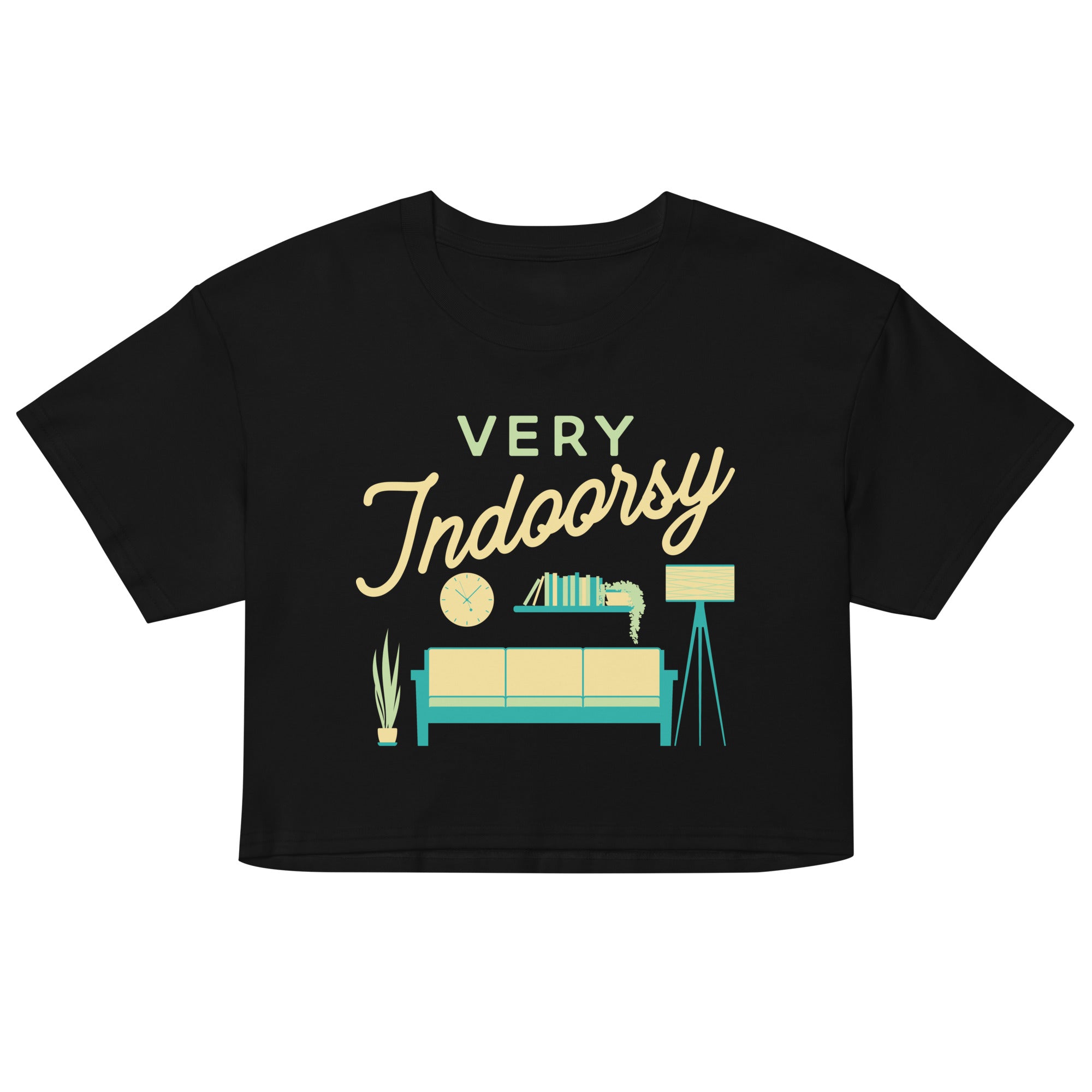 Very Indoorsy Women's Crop Tee