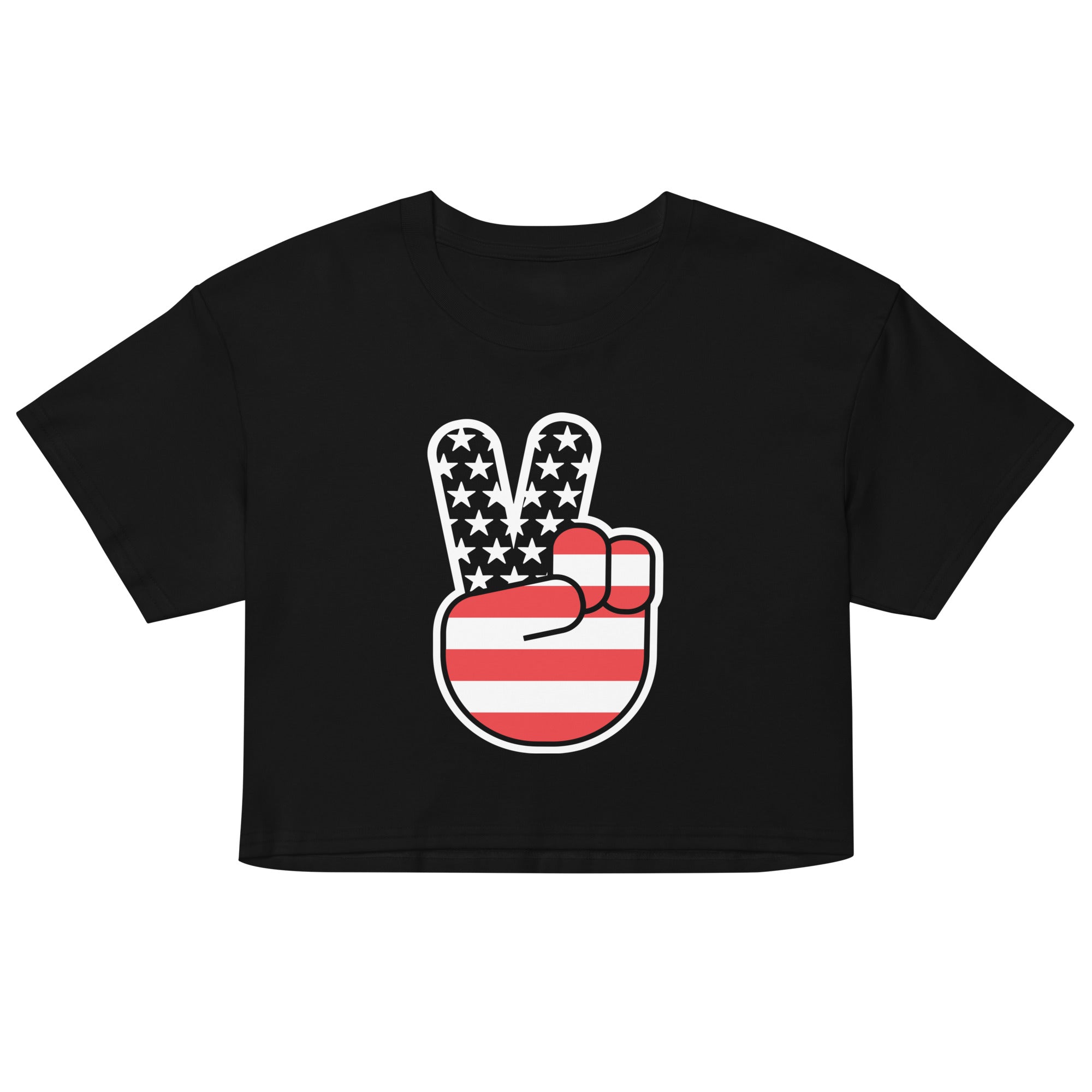 USA Peace Women's Crop Tee