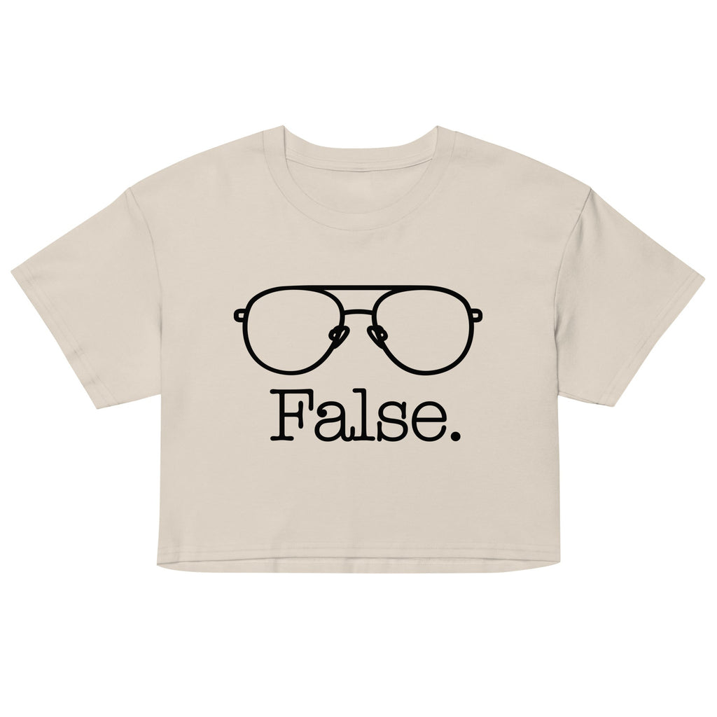 False Glasses Women's Crop Tee