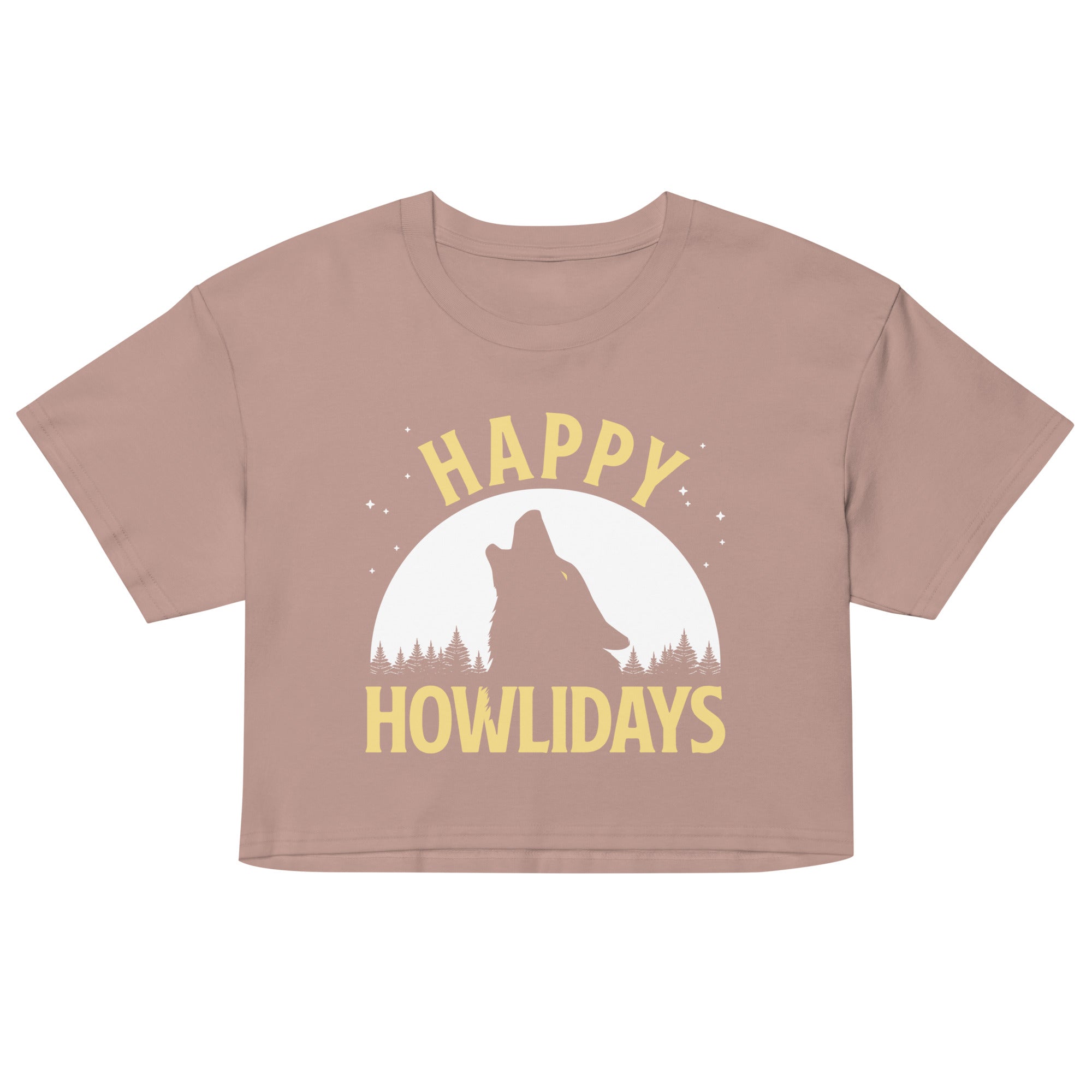 Happy Howlidays Women's Crop Tee
