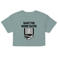 Save The Word Tacos Women's Crop Tee