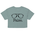 False Glasses Women's Crop Tee