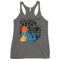 The Annual Sunset Cocktails By The Bay Women's Racerback Tank