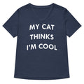 My Cat Thinks I'm Cool Women's V-Neck Tee