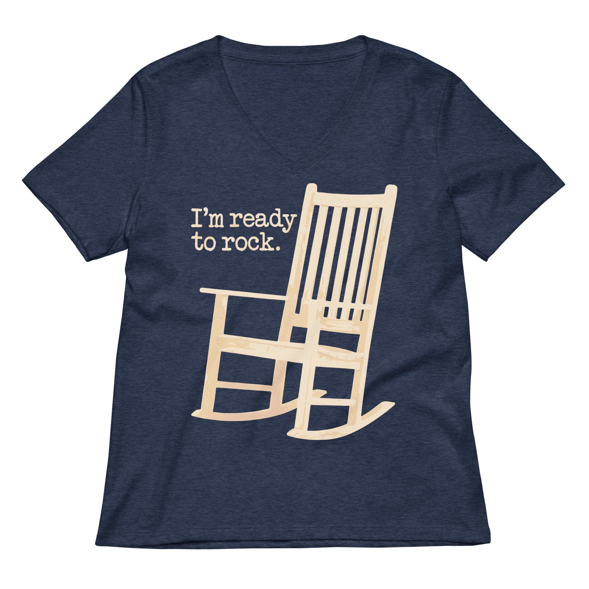 I'm Ready To Rock Women's V-Neck Tee