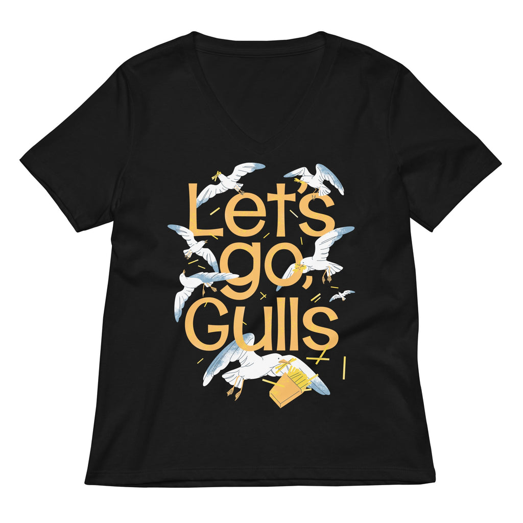 Let's Go, Gulls Women's V-Neck Tee