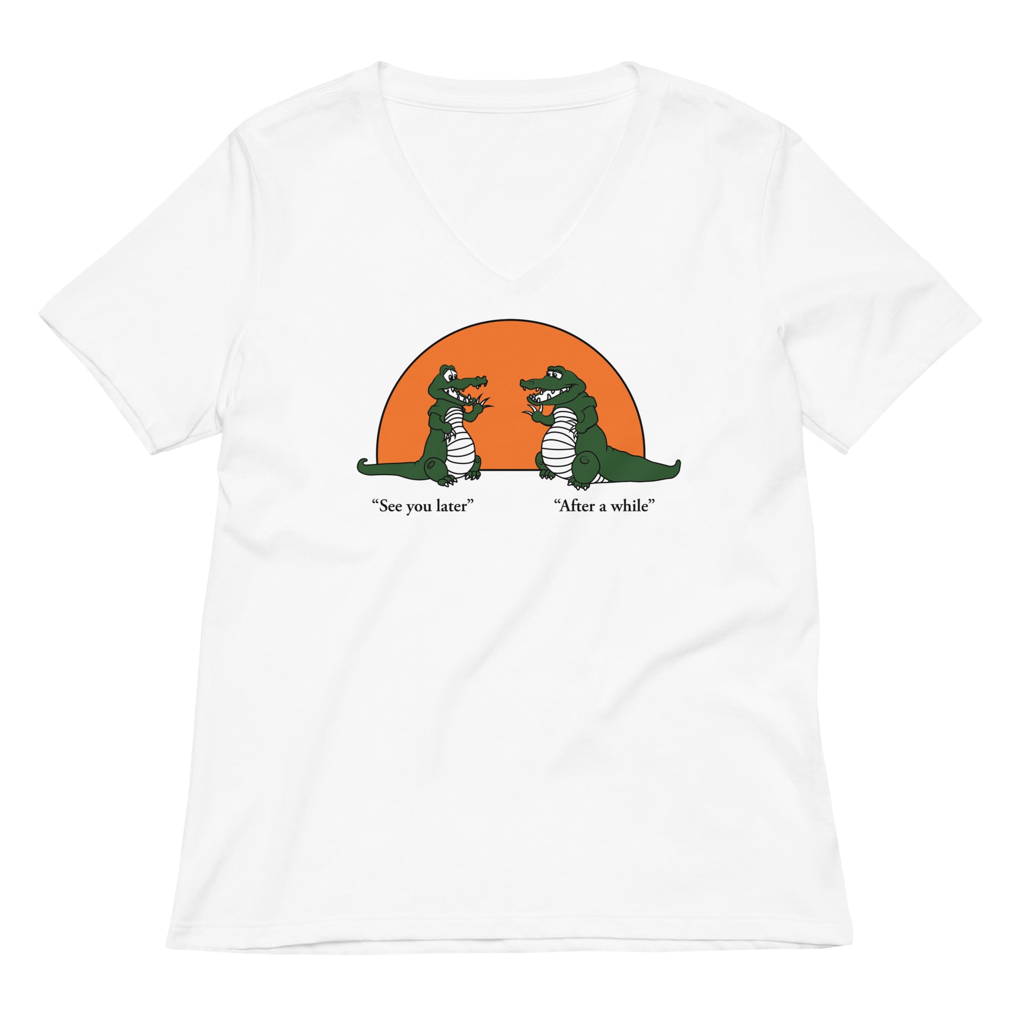 See You Later Alligator Women's V-Neck Tee