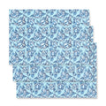 Floral Penis Blue Wrapping Paper Sheets