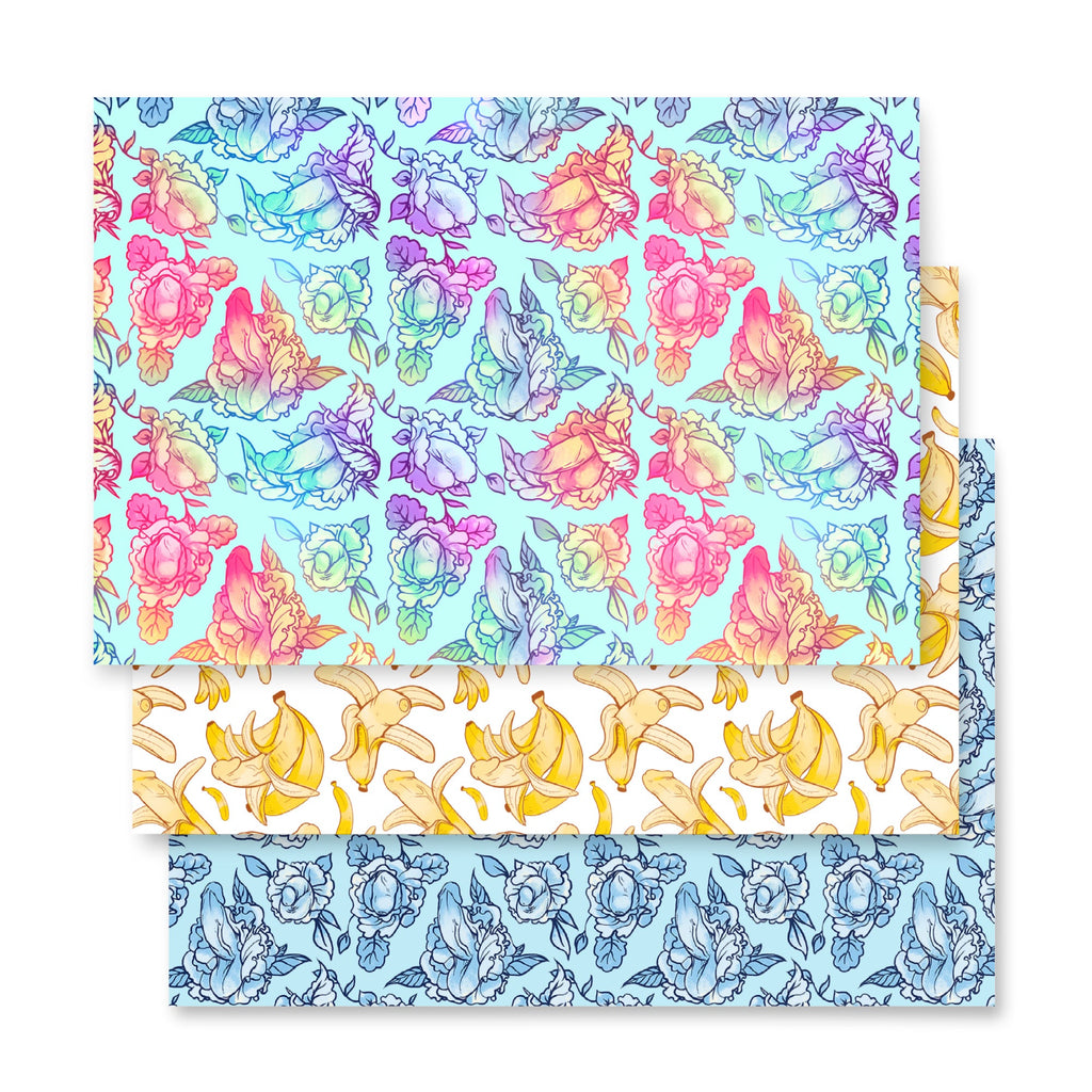 NSFW Penis Pattern Wrapping Paper Sheets