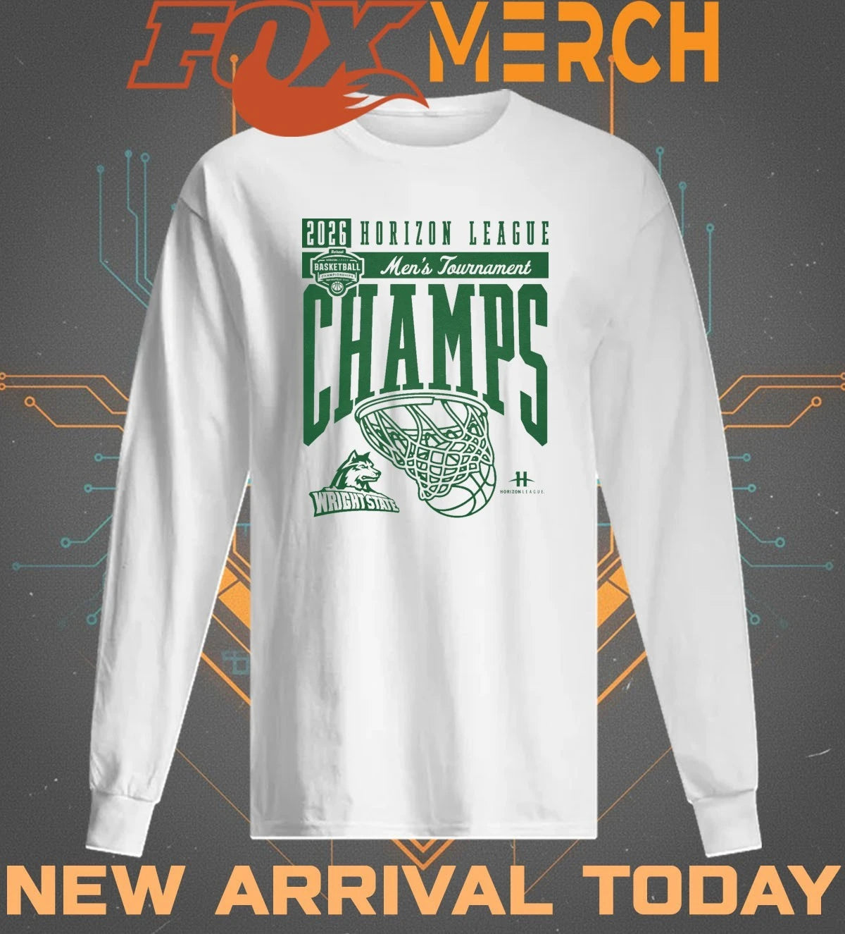 Wright State Raiders 2026 Horizon League Men’s Tournament Champions t-shirt