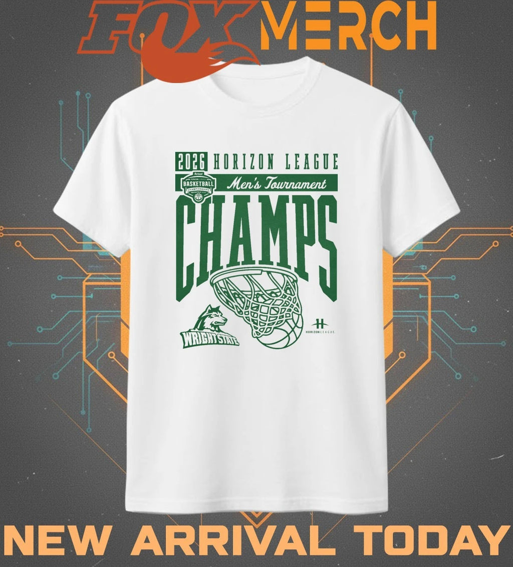 Wright State Raiders 2026 Horizon League Men’s Tournament Champions t-shirt
