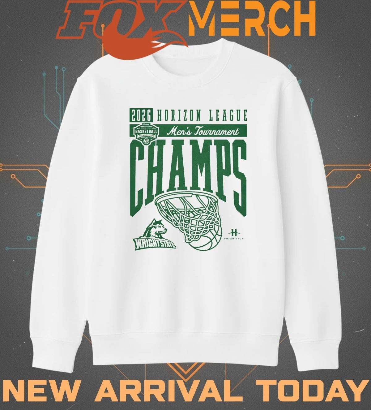 Wright State Raiders 2026 Horizon League Men’s Tournament Champions t-shirt