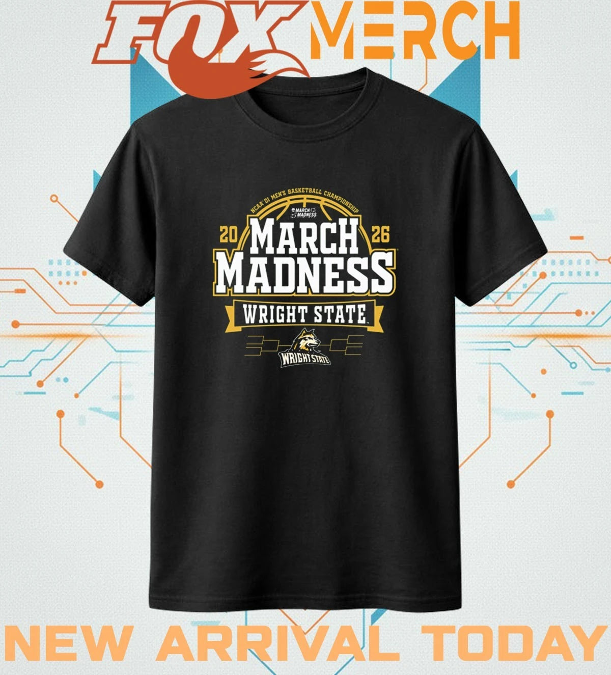 Wright State Raiders 2026 Men’s Basketball March Madness Bound t-shirt