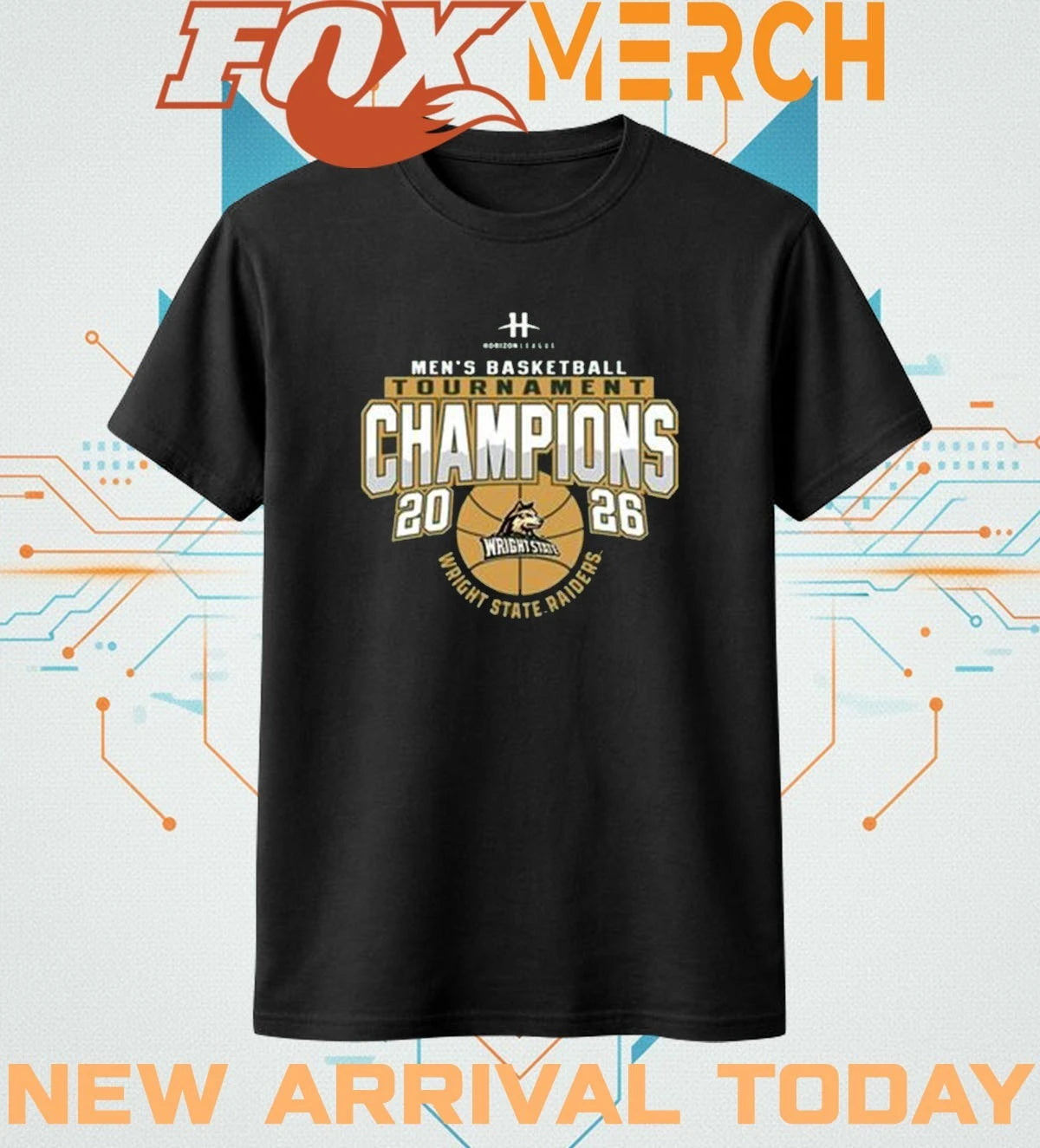 Wright State Raiders 2026 Men’s Basketball Tournament Champions t-shirt