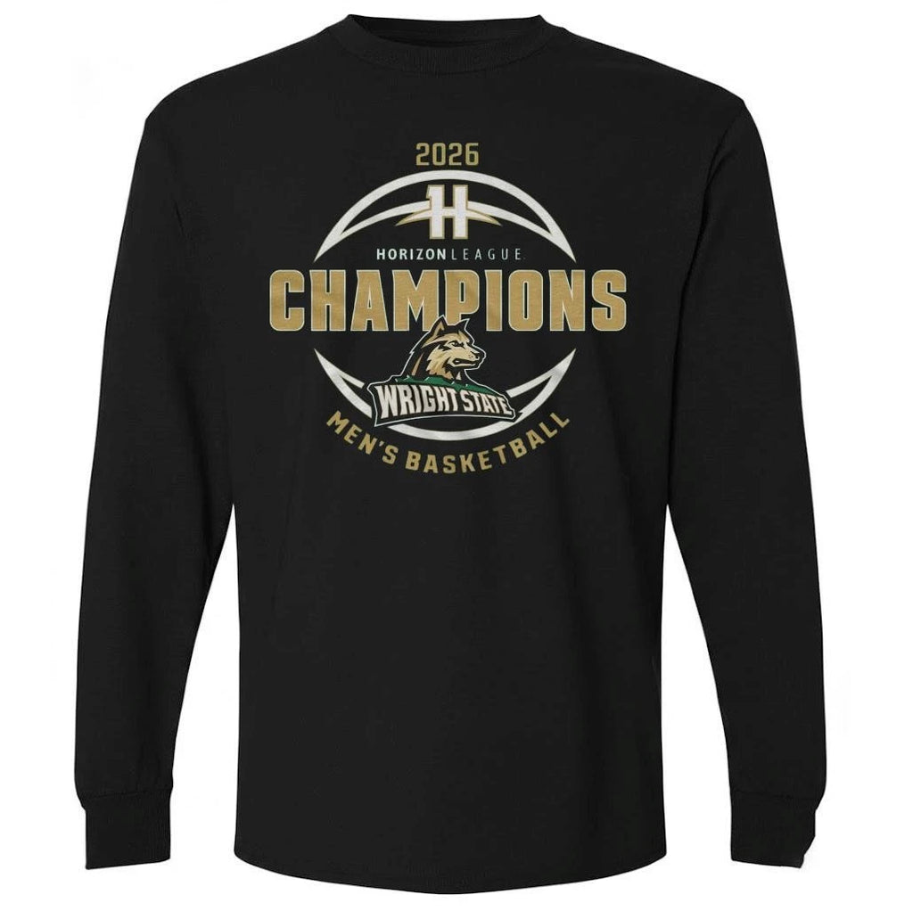 Wright State Raiders Men’s Basketball 2026 Horizon League Champions Locker Room Green Shirt