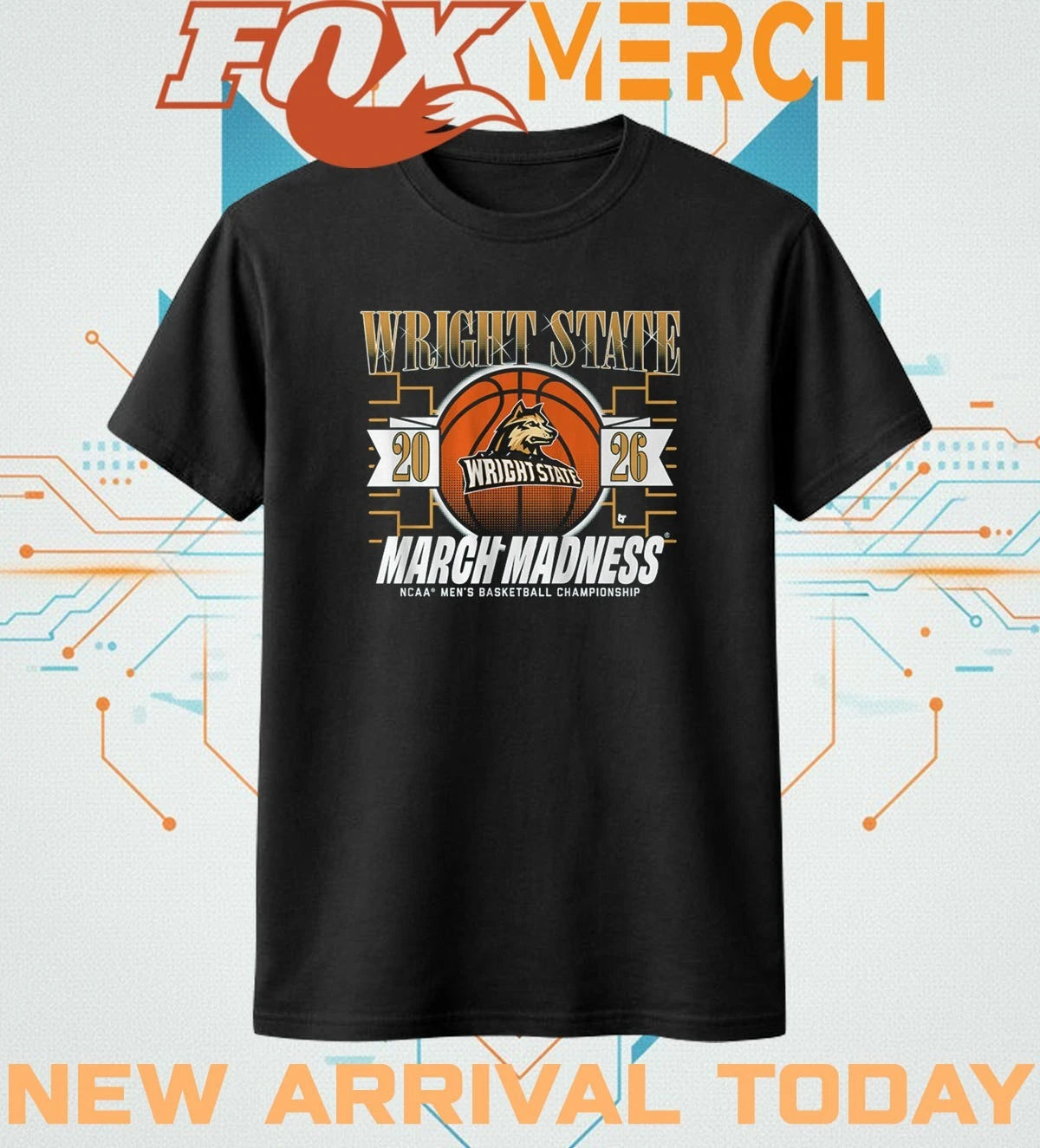 Wright State Raiders Men’s Basketball 2026 March Madness t-shirt