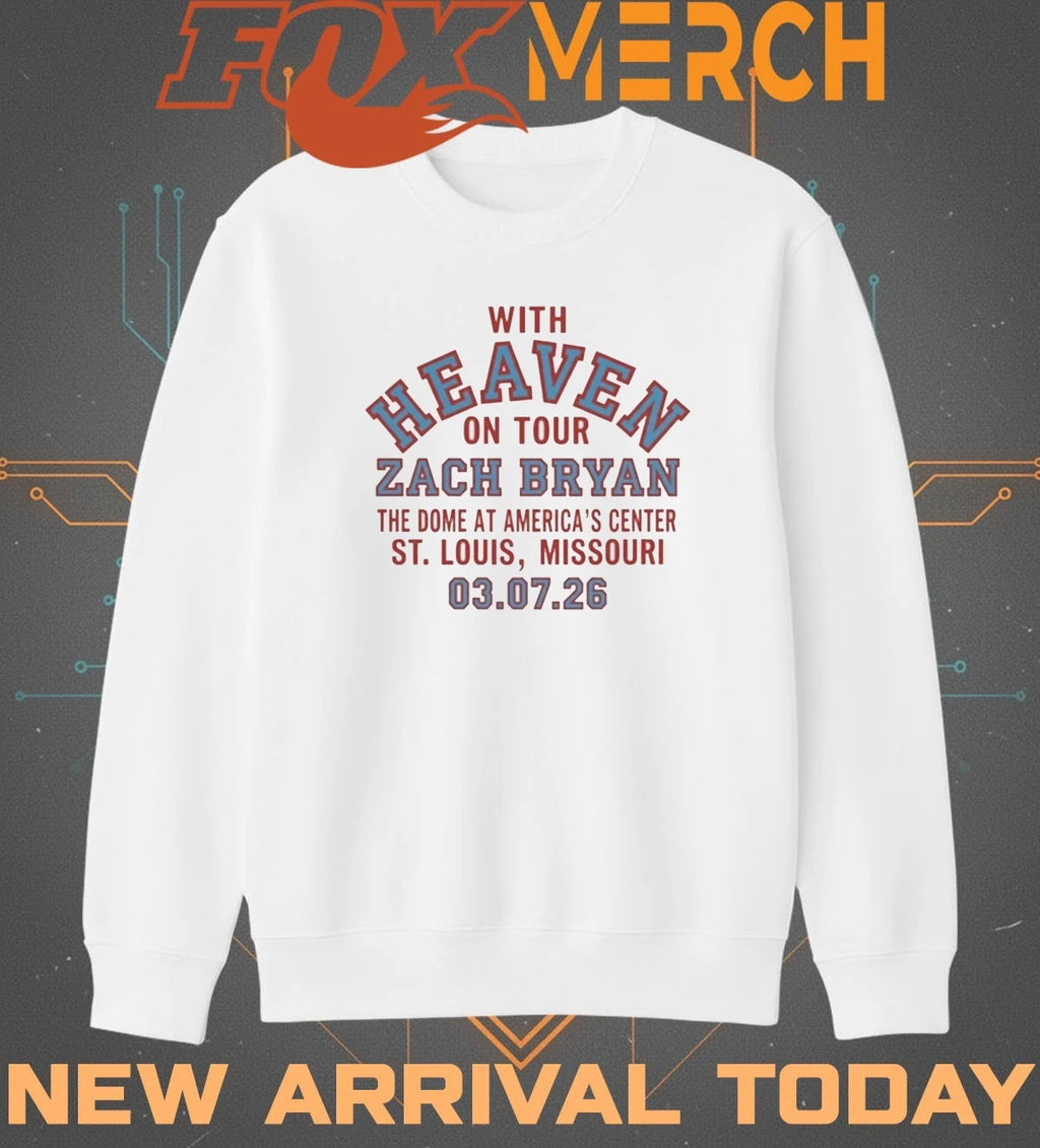 Zach Bryan With Heaven On Tour Mar 7 2026 St Louis t-shirt