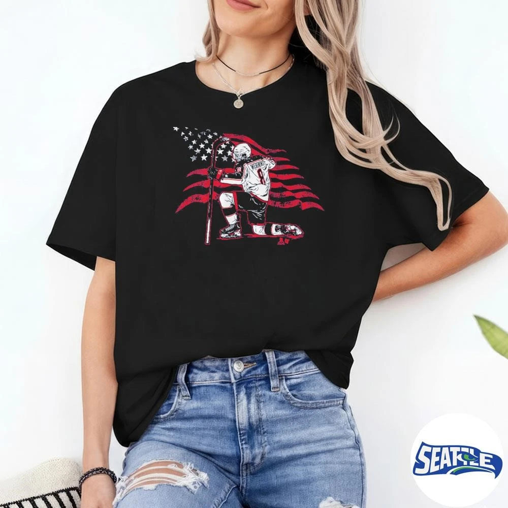 Zach Werenski Stars and Stripes Superstar Pose Columbus Blue Jackets shirt
