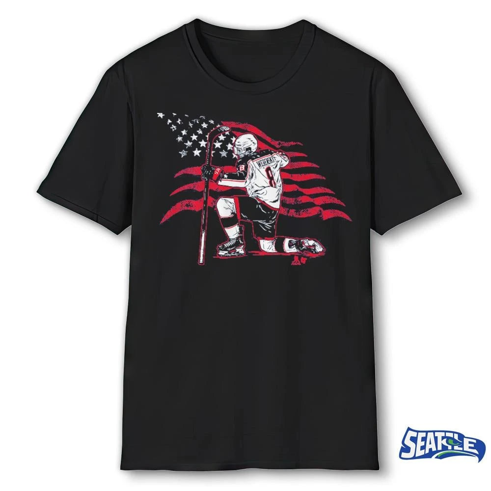 Zach Werenski Stars and Stripes Superstar Pose Columbus Blue Jackets shirt